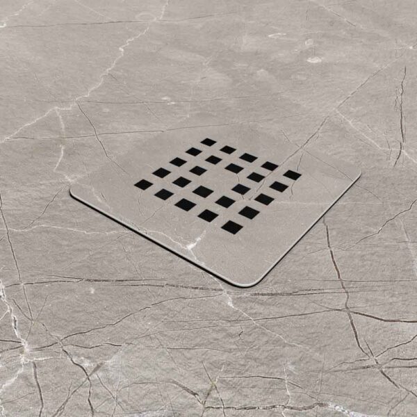 Base de duche em resina com textura de ardósia. Efeito mármore Grigio - moderno STONE 3D antiderrapante - Image 3