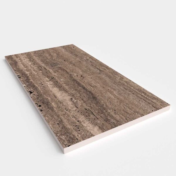 Base de duche em resina com textura de ardósia. Efeito mármore Volaka - moderno STONE 3D antiderrapante - Image 2
