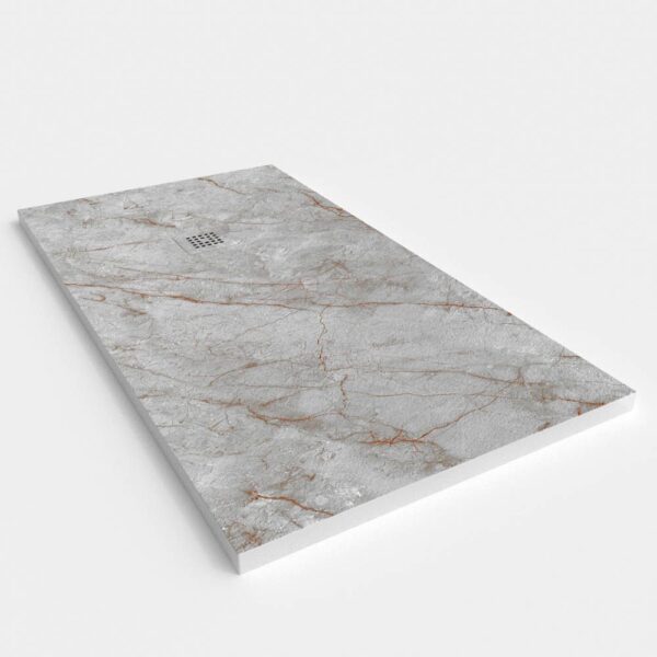 Base de duche em resina com textura de ardósia. Efeito mármore Zara - moderno STONE 3D antiderrapante - Image 2