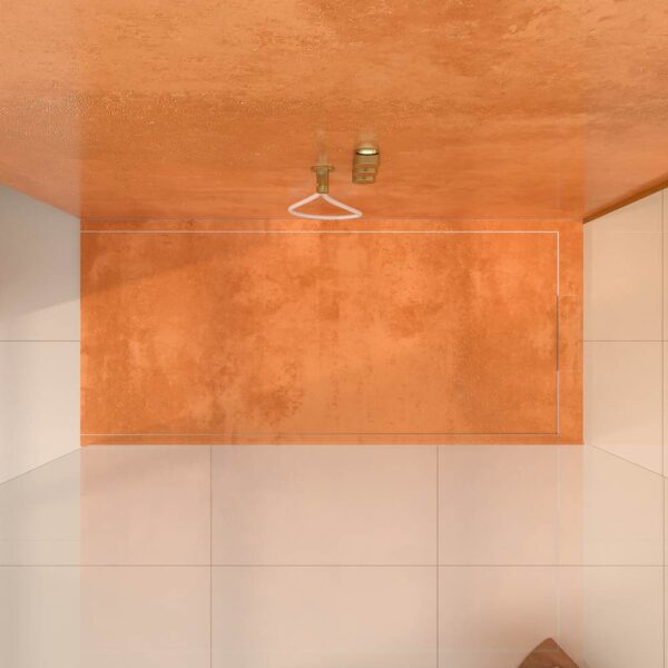 Painel de revestimento de paredes de casas de banho MSCOMPACT efeito cimento COBRE - Image 3
