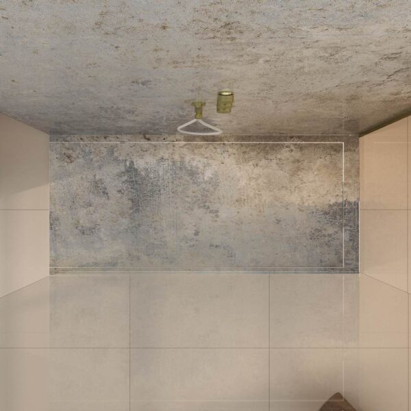 Painel de revestimento de paredes de casas de banho MSCOMPACT efeito cimento CINZA - Image 3