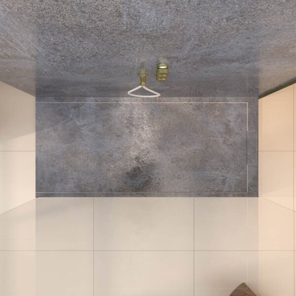 Painel de revestimento de paredes de casas de banho MSCOMPACT efeito cimento LINOS - Image 3