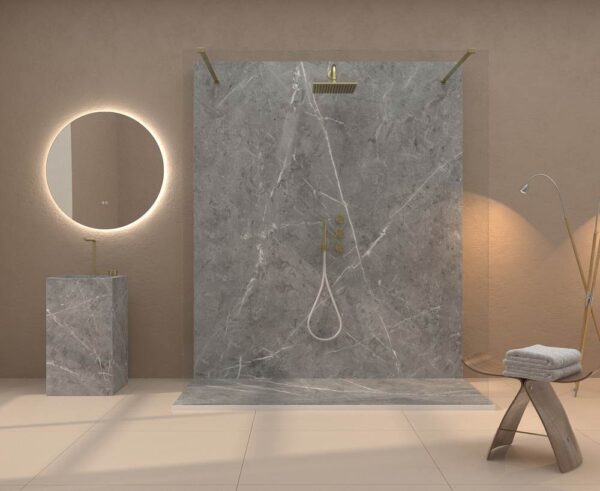 Painel de revestimento de paredes de casas de banho MSCOMPACT efeito mármore CALATORA - Image 2