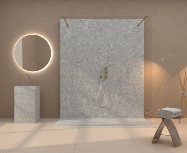 Painel de revestimento de paredes de casas de banho MSCOMPACT efeito mármore CYNTIA - Image 3