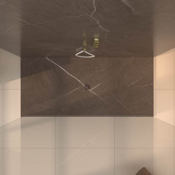 Painel de revestimento de paredes de casas de banho MSCOMPACT efeito mármore EMPERADOR - Image 3