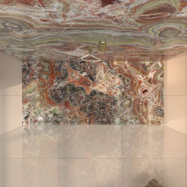 Painel de revestimento de paredes de casas de banho MSCOMPACT efeito mármore THASOS - Image 3