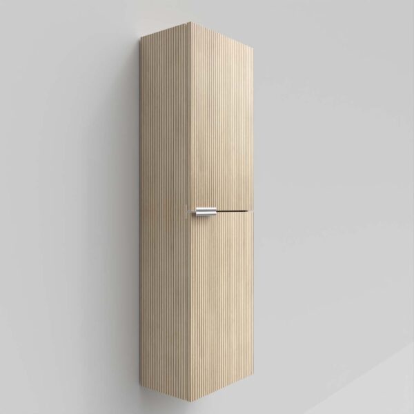 Coluna de casa de banho IBERIA suspensa 2 portas 120 cm x 35 cm x 21 cm acabamento ALCATRAZ