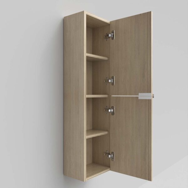 Coluna de casa de banho IBERIA suspensa 2 portas 120 cm x 35 cm x 21 cm acabamento ALCATRAZ - Image 4