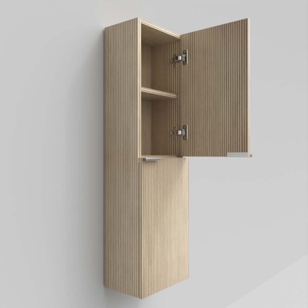Coluna de casa de banho IBERIA suspensa 2 portas 120 cm x 35 cm x 21 cm acabamento ALCATRAZ - Image 2