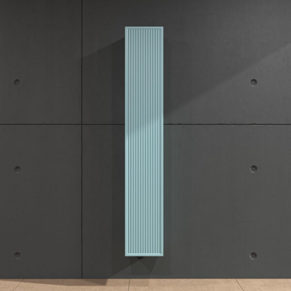 Coluna de casa de banho 1 porta suspensa 170 cm x 35 cm x 25 cm Acabamento AZUL TURQUESA