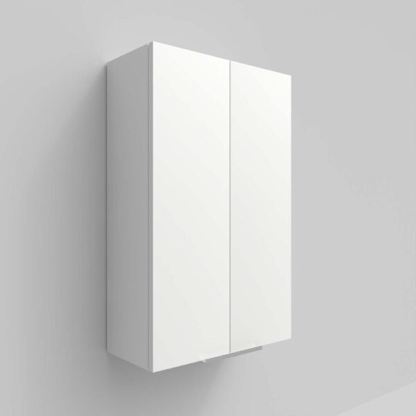 Coluna de casa de banho suspensa IBERIA 2 portas 80 cm x 50 cm x 21 cm acabamento BRANCO - Image 3
