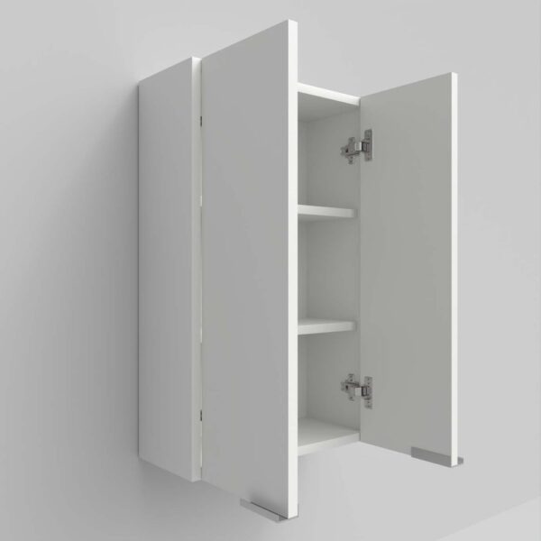 Coluna de casa de banho suspensa IBERIA 2 portas 80 cm x 50 cm x 21 cm acabamento BRANCO - Image 2
