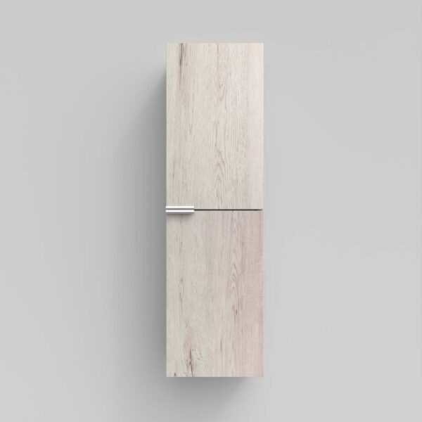 IBERIA coluna de casa de banho suspensa 2 portas 120 cm x 35 cm x 21 cm acabamento MOZART em carvalho