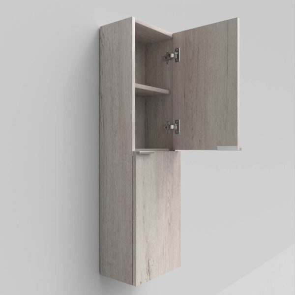 IBERIA coluna de casa de banho suspensa 2 portas 120 cm x 35 cm x 21 cm acabamento MOZART em carvalho - Image 3