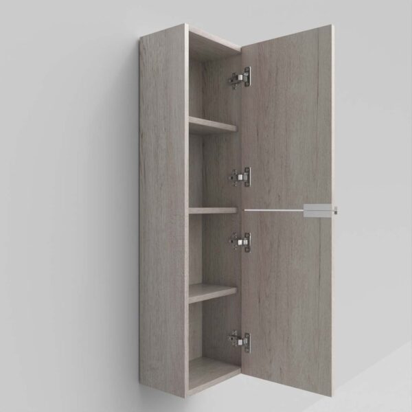 IBERIA coluna de casa de banho suspensa 2 portas 120 cm x 35 cm x 21 cm acabamento MOZART em carvalho - Image 2