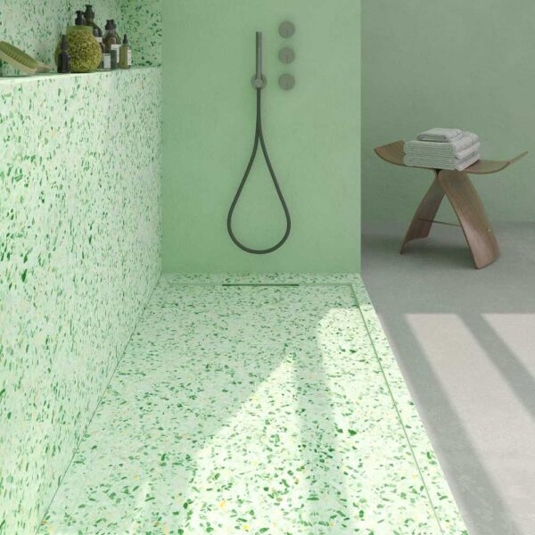 Painel de revestimento de paredes de casas de banho MSCOMPACT efeito terrazzo CREEK - Image 3