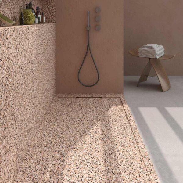 Painel de revestimento de paredes de casas de banho MSCOMPACT efeito terrazzo LATI - Image 3