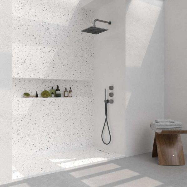 Painel de revestimento de paredes de casas de banho MSCOMPACT efeito terrazzo WALL - Image 4