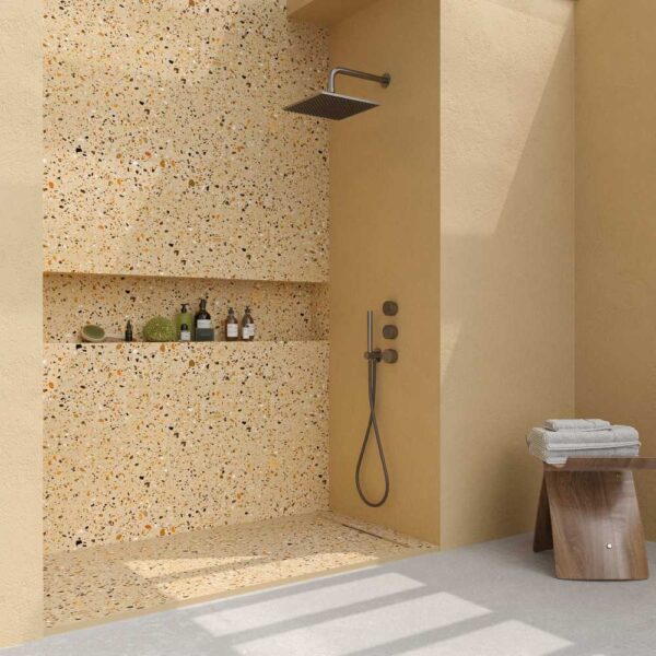 Painel de revestimento de paredes de casas de banho MSCOMPACT efeito terrazzo WENTY - Image 4