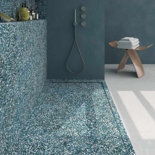 Painel de revestimento de paredes de casas de banho MSCOMPACT efeito terrazzo BISSAZA - Image 3