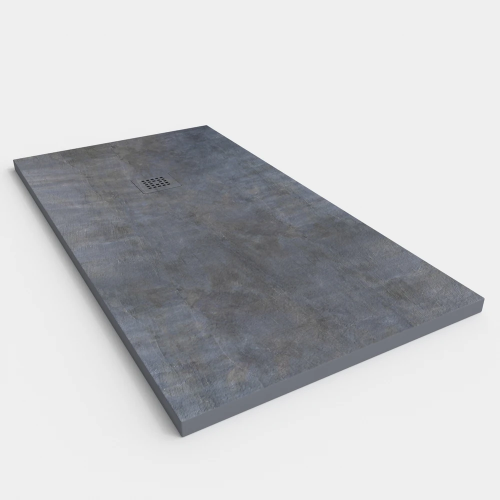 Base de duche em resina, textura ardósia. Efeito em Mármore SUBTRAY - antiderrapante STONE 3D moderno - Image 2