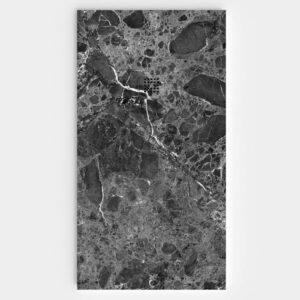 Base de duche em resina com textura de ardósia. Efeito mármore VAREON - antiderrapante STONE 3D moderno – imagem 1