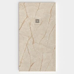Base de duche em resina com textura de ardósia. Efeito mármore VAEMAR - antiderrapante STONE 3D moderno – imagem 1