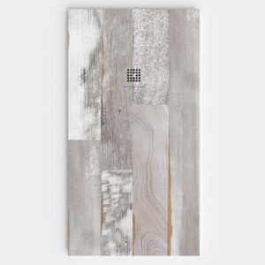 Base de duche em resina com efeito madeira THALEN, textura de ardósia - antiderrapante STONE 3D moderno – imagem 1
