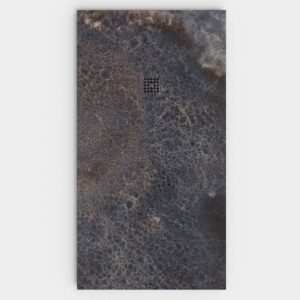 Base de duche em resina com textura de ardósia. Efeito mármore SOLENITH - antiderrapante STONE 3D moderno – imagem 1