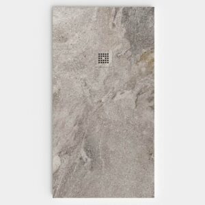 Base de duche em resina com textura de ardósia. Efeito mármore NOREX - antiderrapante STONE 3D moderno – imagem 1