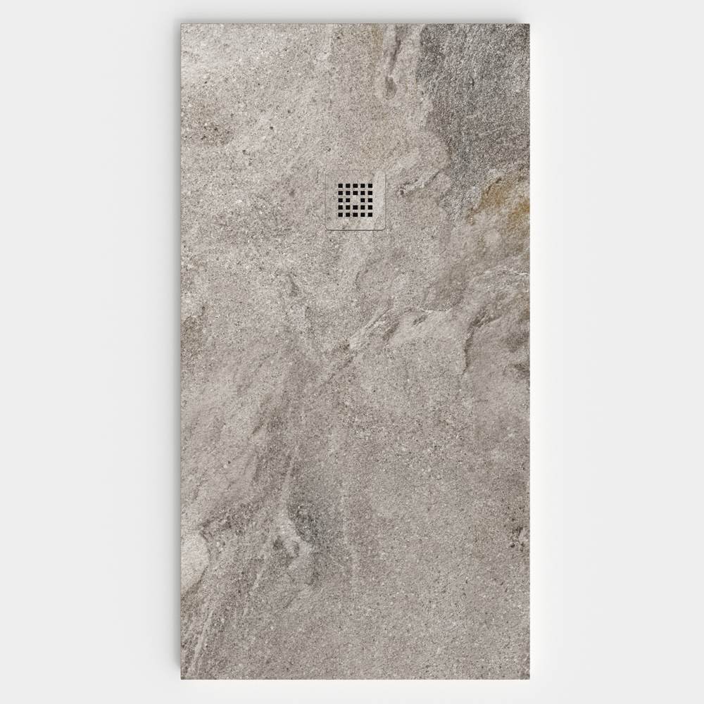 Base de duche em resina com textura de ardósia. Efeito mármore NOREX - antiderrapante STONE 3D moderno – imagem 1