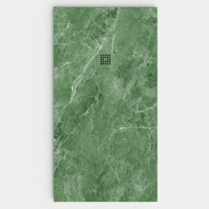 Base de duche em resina com textura de ardósia. Efeito mármore DAUREN - antiderrapante STONE 3D moderno – imagem 1