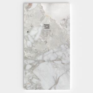 Base de duche em resina com textura de ardósia. Efeito mármore BRYALLA - antiderrapante STONE 3D moderno – imagem 1