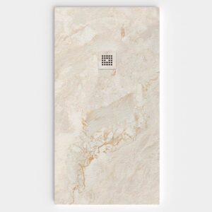Base de duche em resina com textura de ardósia. Efeito mármore BRUMELITH - antiderrapante STONE 3D moderno – imagem 1