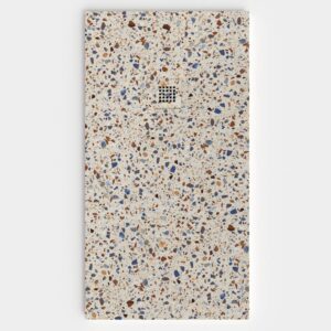Base de duche efeito terrazzo KLASTEN - antiderrapante STONE 3D moderno – imagem 1