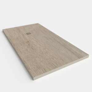 Base de duche em resina com efeito madeira NOYEL, textura de ardósia - antiderrapante STONE 3D moderno – imagem 2