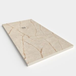 Base de duche em resina com textura de ardósia. Efeito mármore VAEMAR - antiderrapante STONE 3D moderno – imagem 2