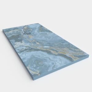 Base de duche em resina com textura de ardósia. Efeito mármore SYLVORA - antiderrapante STONE 3D moderno – imagem 2