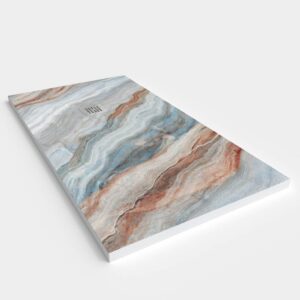 Base de duche em resina com textura de ardósia. Efeito mármore SERAKKA - antiderrapante STONE 3D moderno – imagem 2