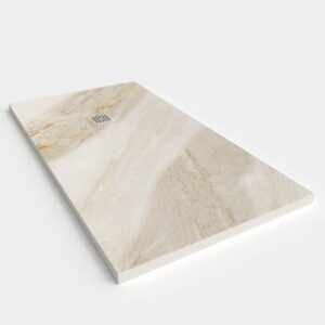Base de duche em resina com textura de ardósia. Efeito mármore ZURIEN - antiderrapante STONE 3D moderno – imagem 2