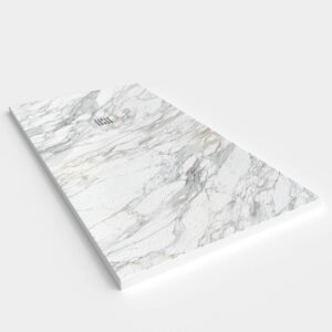 Base de duche em resina com textura de ardósia. Efeito mármore NERAX - antiderrapante STONE 3D moderno – imagem 2