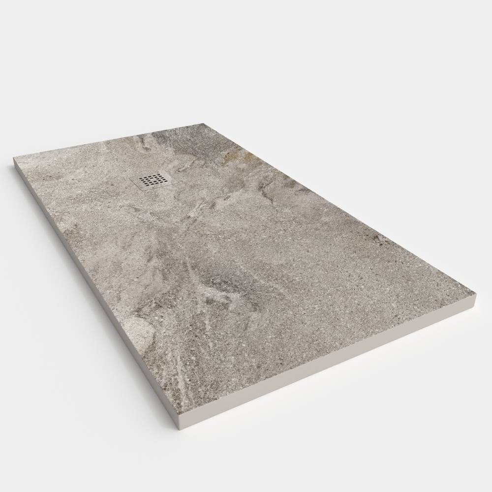 Base de duche em resina com textura de ardósia. Efeito mármore NOREX - antiderrapante STONE 3D moderno – imagem 2