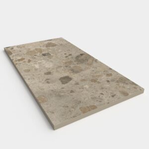 Base de duche em resina com textura de ardósia. Efeito mármore ZARYNTH - antiderrapante STONE 3D moderno – imagem 2