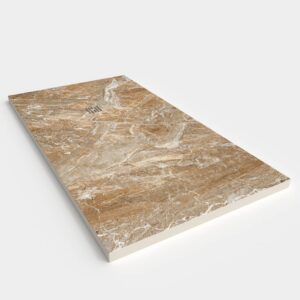 Base de duche em resina com textura de ardósia. Efeito mármore LODEN - antiderrapante STONE 3D moderno – imagem 2