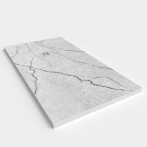 Base de duche em resina com textura de ardósia. Efeito mármore ZAHRAN - antiderrapante STONE 3D moderno – imagem 2