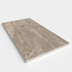 Base de duche em resina com textura de ardósia. Efeito mármore KAELUM - antiderrapante STONE 3D moderno – imagem 2