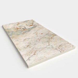 Base de duche em resina com textura de ardósia. Efeito mármore ARKENEL - antiderrapante STONE 3D moderno – imagem 2