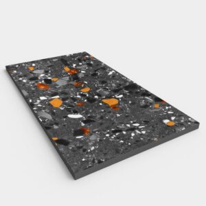 Base de duche efeito terrazzo CRELLIA - antiderrapante STONE 3D moderno – imagem 2