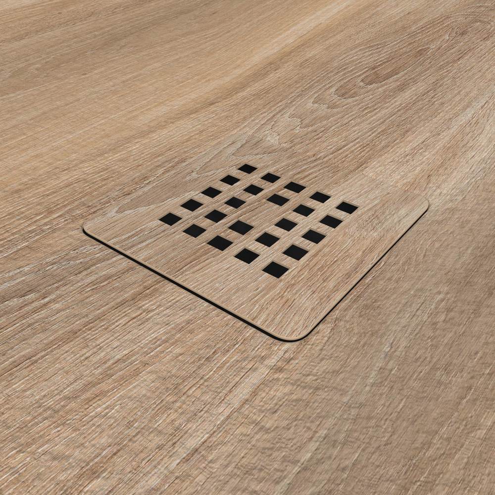 Base de duche em resina com efeito madeira QUEYA, textura de ardósia - antiderrapante STONE 3D moderno – imagem 3