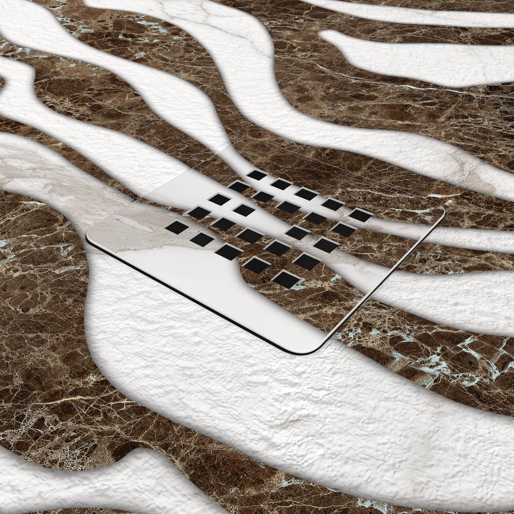 Base de duche em resina com textura de ardósia. Efeito mármore VELASTRA - antiderrapante STONE 3D moderno – imagem 3